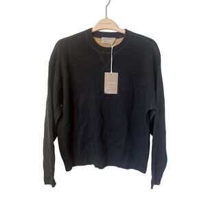 NEW NWT Everlane szL black  PP470900691 wool cotton blend men's